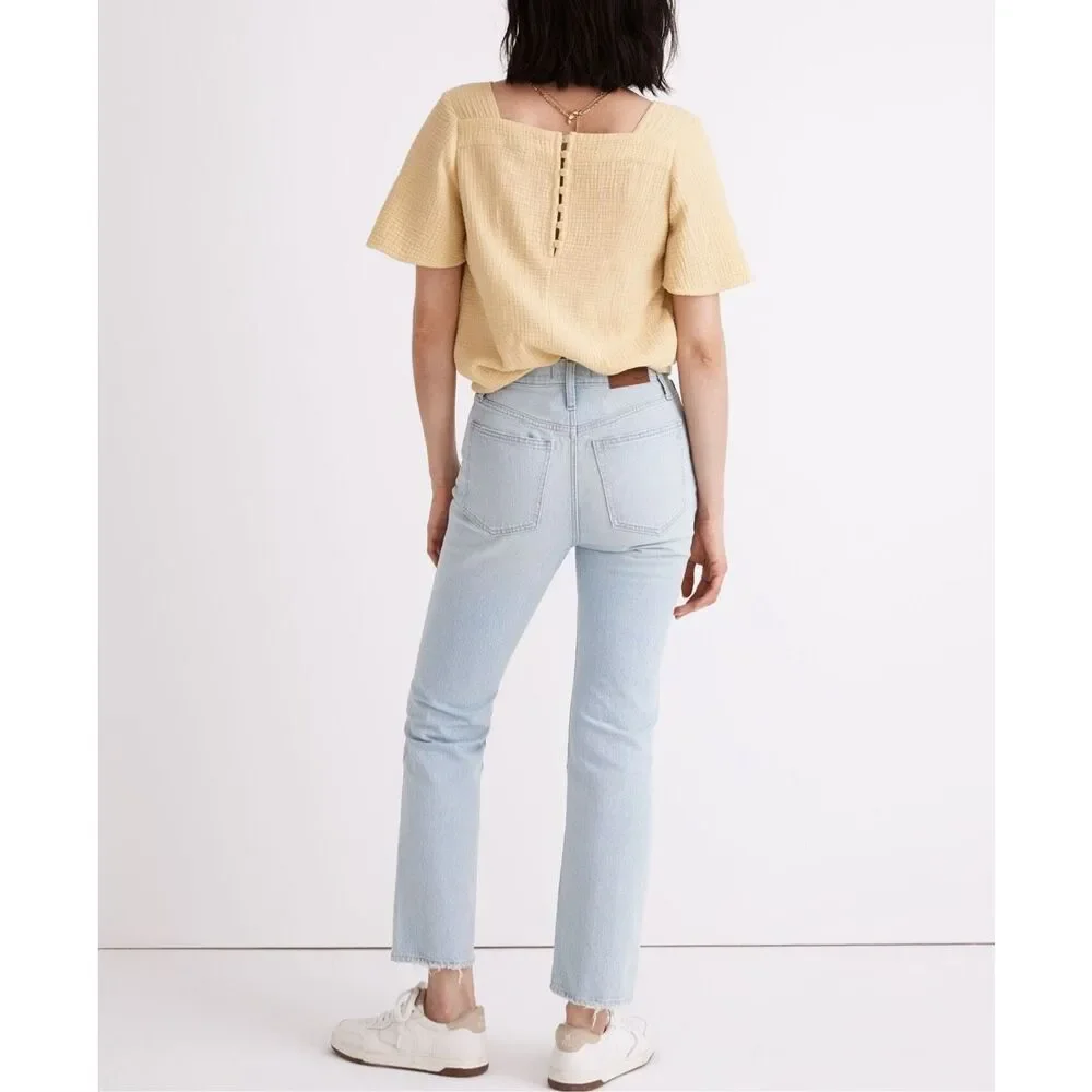 Madewell Slim Demi-Boot Jeans in Bellmeade Wash size 24